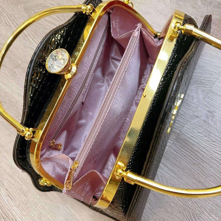 Women's Elegant Cloud Pattern Crocodile Design Handbag Vintage Shoulder Crossbody Bag Fashion Casual Tote Purse For Ladies