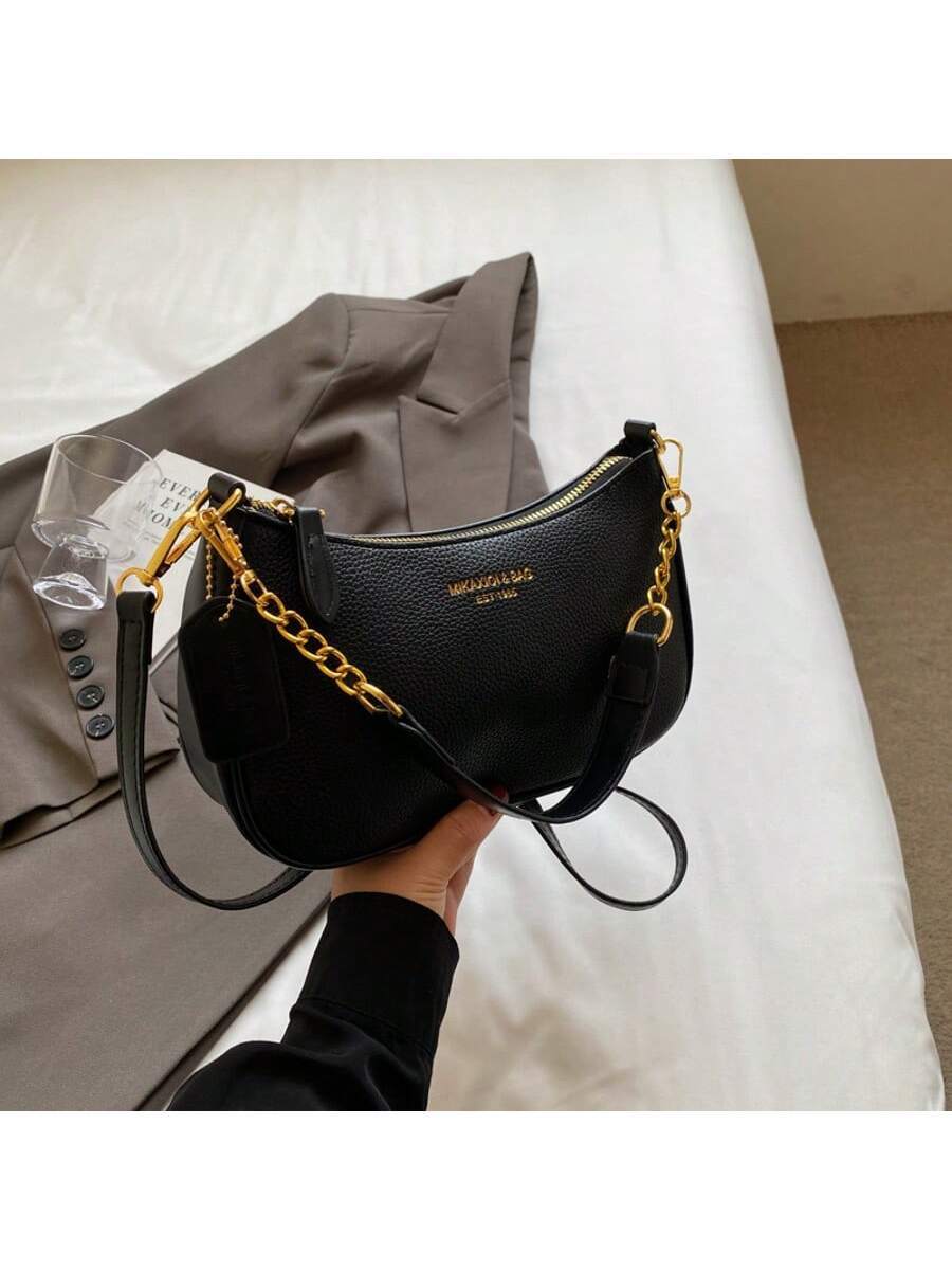 Women's Fashion Underarm Shoulder Bag 2025 New Textured Small Work Bag Elegant Minimalist Daily Commuting Handbag Casual Tote