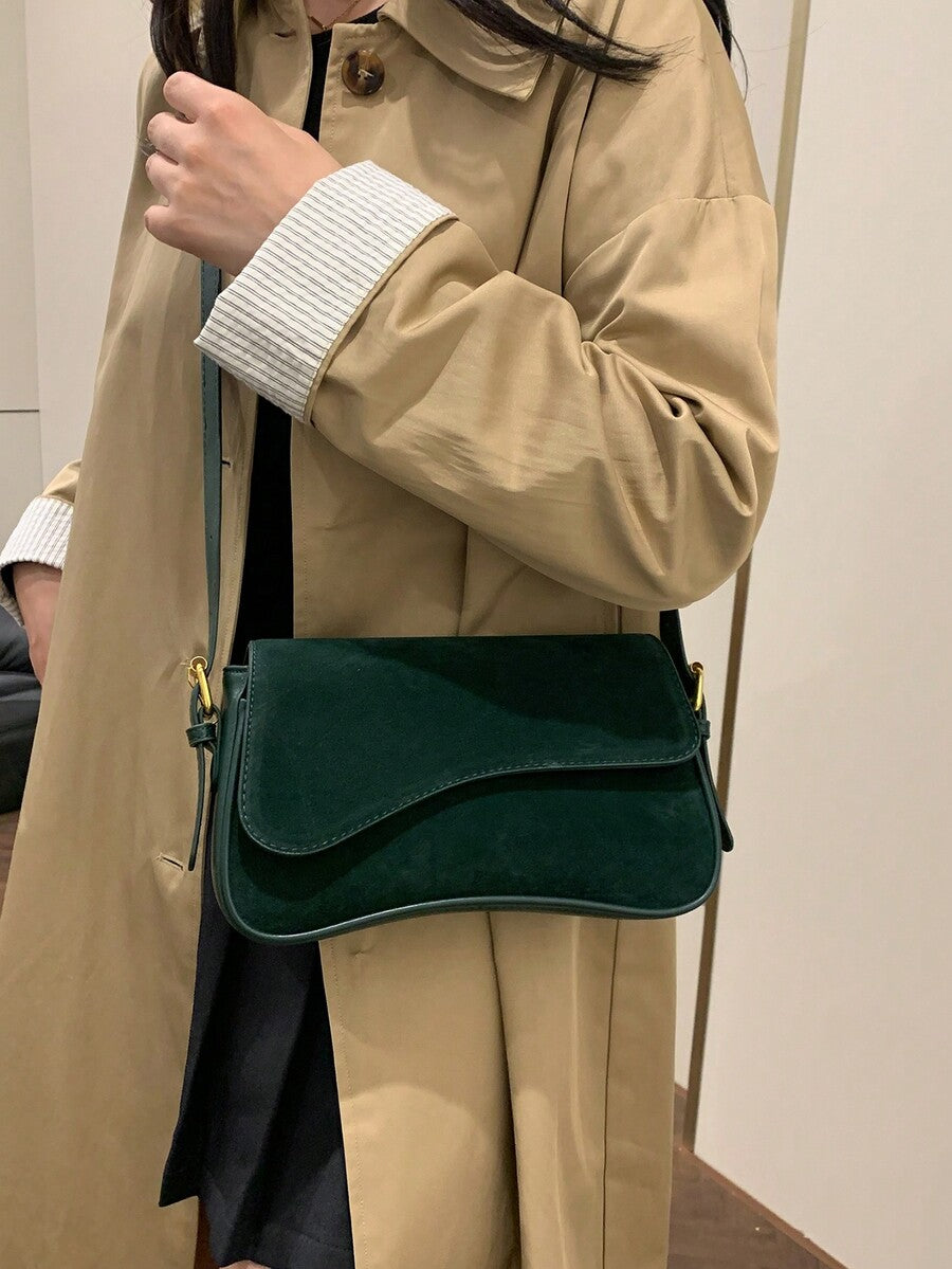 Women's Solid Color Matte Leather Backpack Shoulder Crossbody Saddle Bag Fashion Casual Daily Commuting Tote Small Rucksack