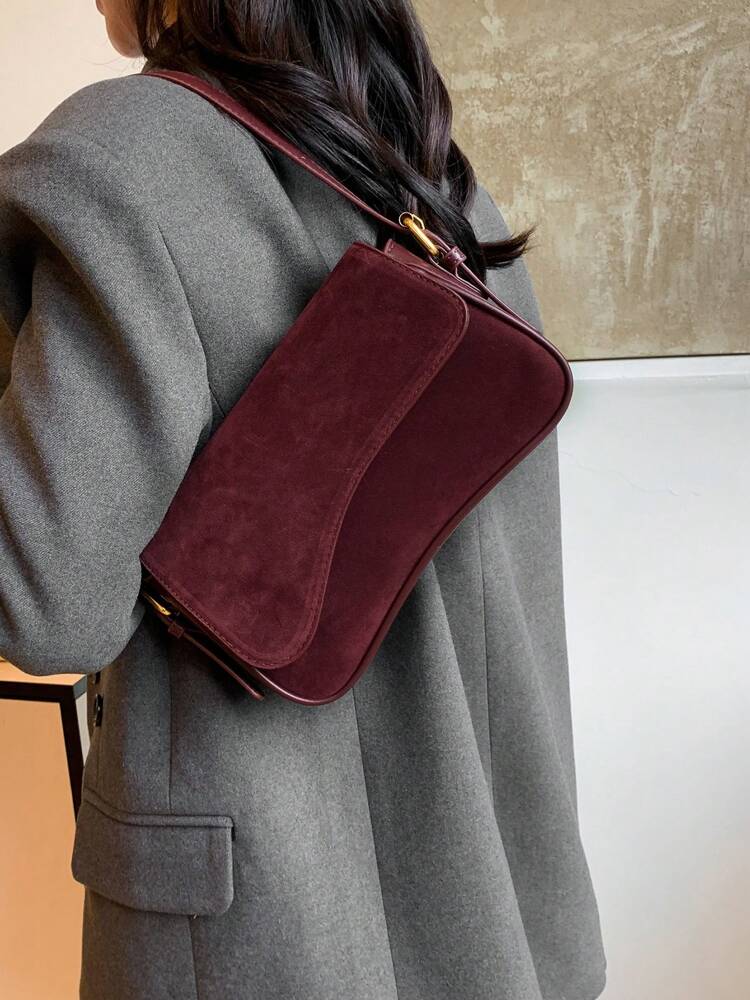 Women's Solid Color Matte Leather Backpack Shoulder Crossbody Saddle Bag Fashion Casual Daily Commuting Tote Small Rucksack