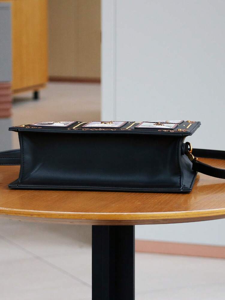 Women's Tarot Card Diamond Tote Bag Summer 2025 High-End Handmade Embroidery Beaded Large Capacity Shoulder Briefcase Satchel