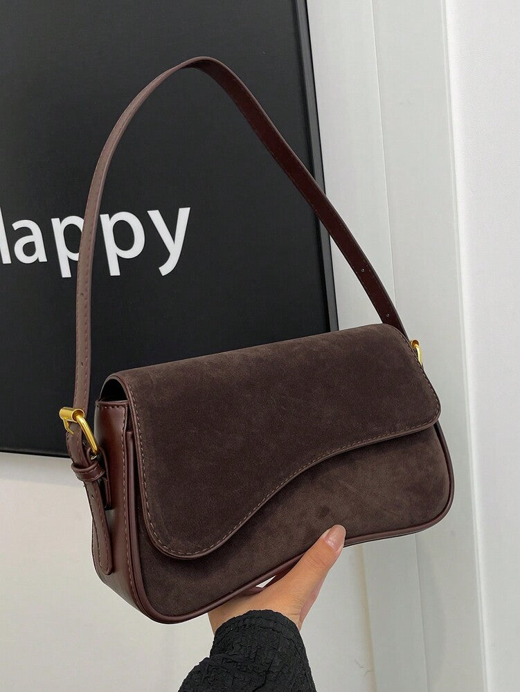 Women's Solid Color Matte Leather Backpack Shoulder Crossbody Saddle Bag Fashion Casual Daily Commuting Tote Small Rucksack